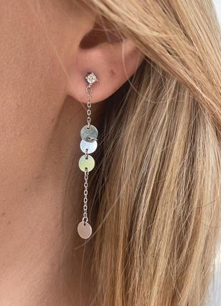 Сережки монетки