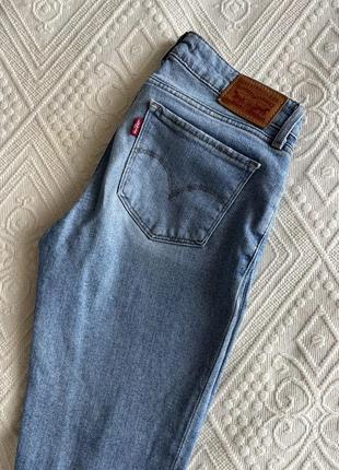 Джинсы levi's 711 skinny голубые1 фото