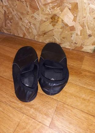 Кожаные туфли для джазовых танцев без шнуровки3 фото