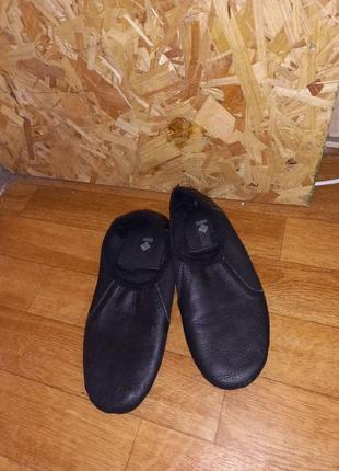 Кожаные туфли для джазовых танцев без шнуровки2 фото