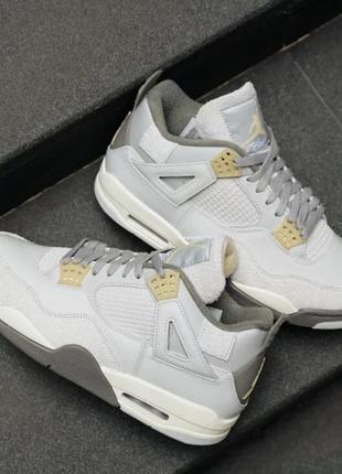 Кроссовки jordan 4 retro se craft photon dust2 фото