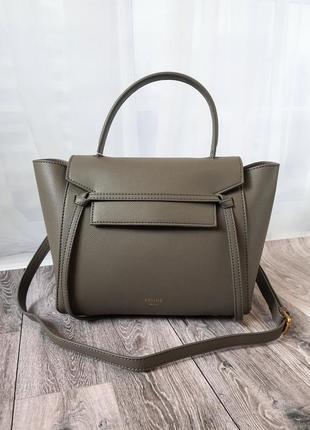 Шкіряна сумка в стилі celine