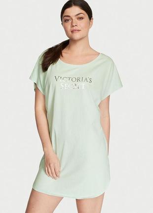 Victoria's secret lightweight cotton dolman sleepshirt нічна сорочка футболка віктория сикрет s xs