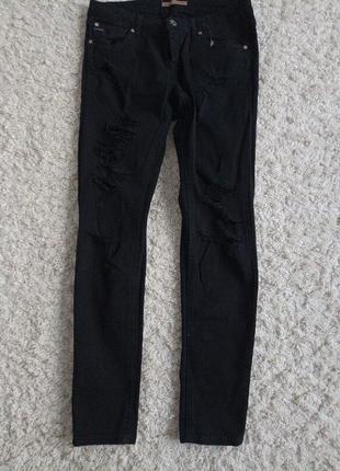 Джинсы рваные,джинсы,skinny ф-мы pull &amp; bear,164р