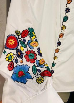 Колоритна сорочка вишиванка, українська вишиванка, сорочка в етнічному стилі2 фото