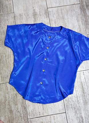 Сорочка оверсайз блузка блуза свободная крой атласная5 фото