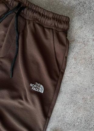 Брендовые мужские спортивные штаны / качественные брюки the north face в коричневом цвете на каждый день6 фото