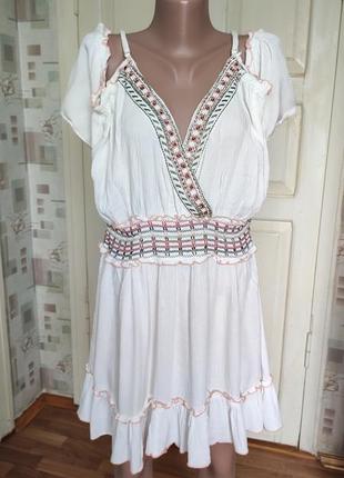 Оздоблене плаття сарафан.2 фото