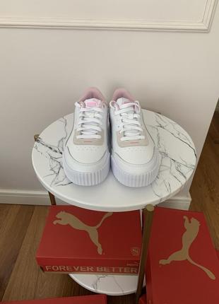 Кроссовки puma carina lift white-pink lady7 фото