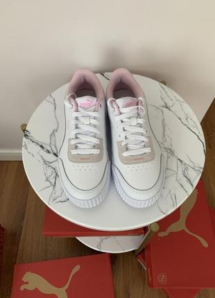 Кроссовки puma carina lift white-pink lady8 фото