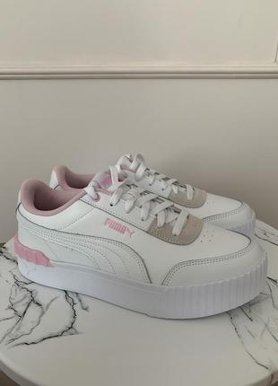 Кроссовки puma carina lift white-pink lady9 фото