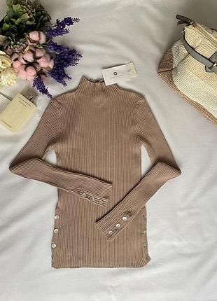 Гольф в рубчик беж