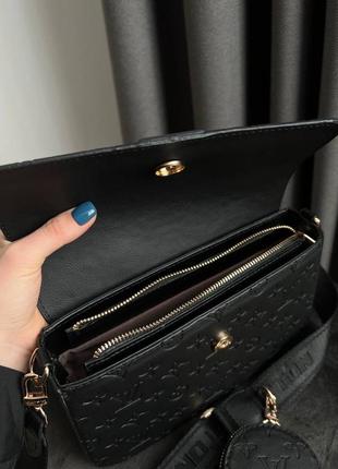 Жіноча сумка преміум якості у брендовому стилі з гаманцем5 фото