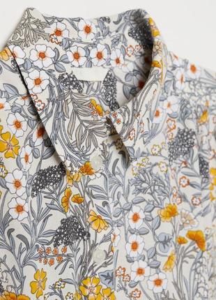 Легкая блуза в цветочный принт h&amp;m Цветы цветы glover morris4 фото