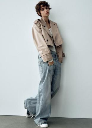 Короткий тренч оверсайз