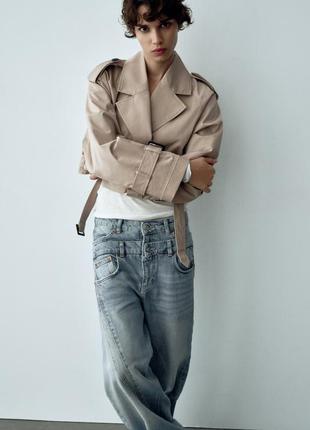 Короткий тренч оверсайз
