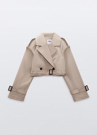 Короткий тренч оверсайз