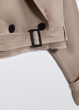 Короткий тренч оверсайз