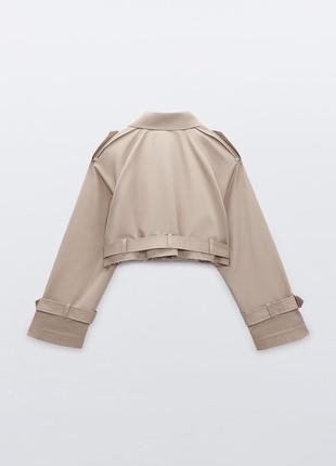 Короткий тренч оверсайз