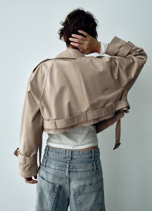 Короткий тренч оверсайз