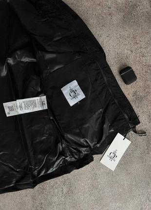 Мужская чёрная ветровка куртка cp company с капюшоном чорна чоловіча вітровка cp company6 фото