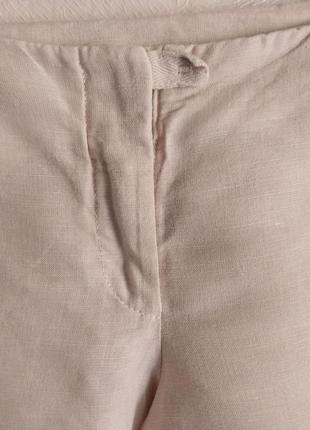 Женские мини шорты manila grace 46р. m, бежевые, лен с хлопком5 фото