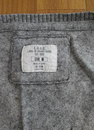 Кофта, пуловер однотонный серый2 фото