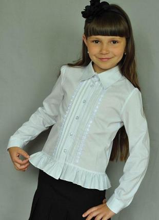 Стильна шкільна блуза  "світ блуз" мод. 2075д  р.122
