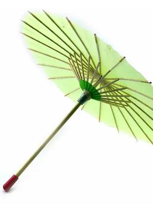 Зонт бамбук с бумагой зеленый (d-30 см h-23 см)