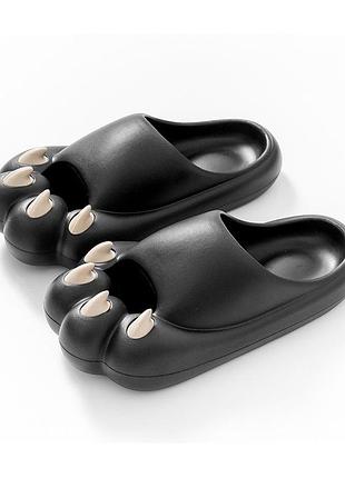 Женские дизайнерские шлепанцы - лапа лапка кошки 38-39 г.