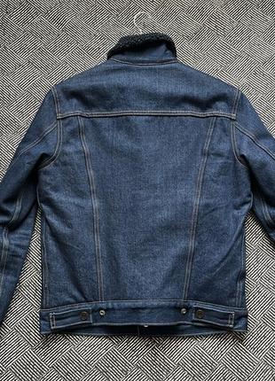 Куртка levi's шерпа джинсовая с утеплением размер s2 фото