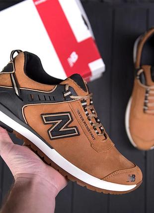 Мужские кожаные кроссовки new balance