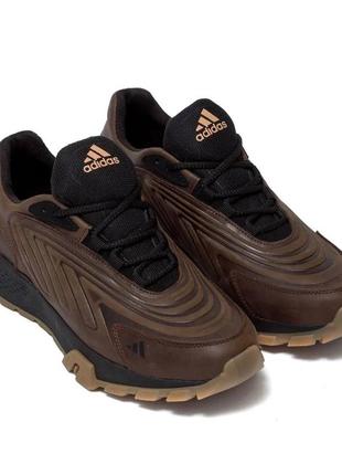 Мужские кожаные кроссовки tubular adidas