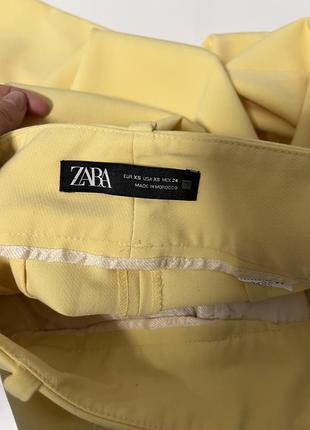 Стильные брюки штаны zara лимонного цвета ♥️5 фото
