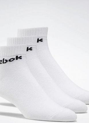 Носки reebok clip core ankle socks 3 pairs (fl5227) оригинал