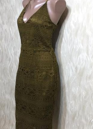 Кружевное нарядное платье h&m, р.8-10"4 фото