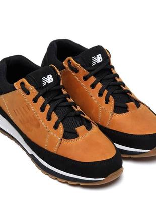 Мужские кожаные кроссовки new balance