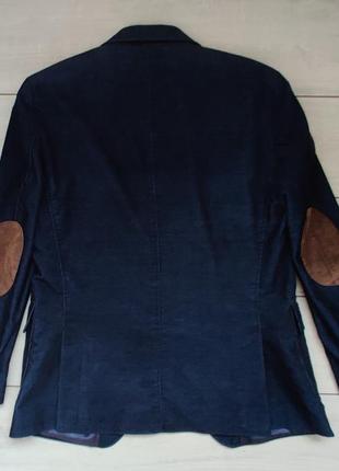 Шикарный вельветовый пиджак с латками angelo litrico оригинал м р 46-488 фото