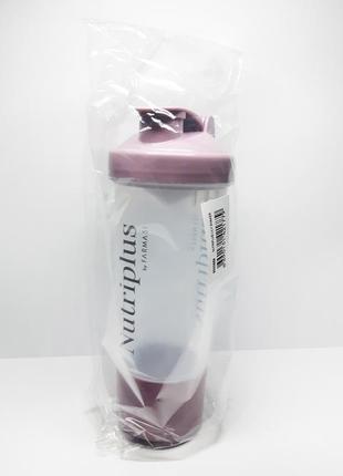 Пляшка шейкер nutriplus shaker lily фіолетовий фармасі 9000689 400 мл4 фото