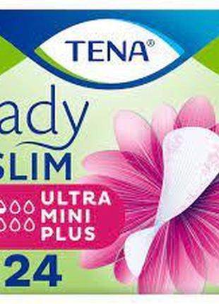 Урологические прокладки tena lady slim ultra mini plus 24 шт (7322541116433)