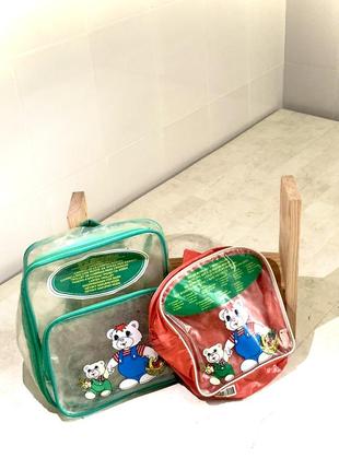 Комплект рюкзаков для мальчика для девочки новые брендовые для школы водонепроницаемые маленький большой рюкзак красный зеленый синий1 фото