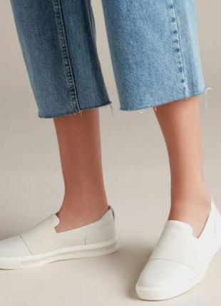 Р.38  clarks женские кожаные слипоны оригинал