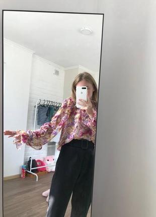 Цветочная блуза4 фото