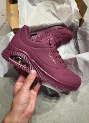 Кросівки жіночі skechers uno 73690plum  оригінал3 фото