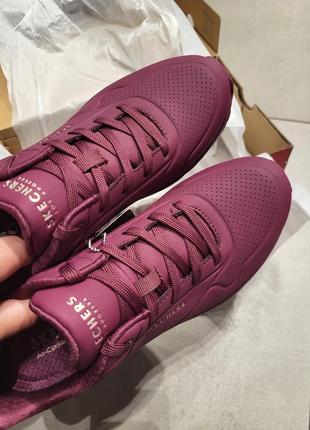 Кросівки жіночі skechers uno 73690plum  оригінал4 фото