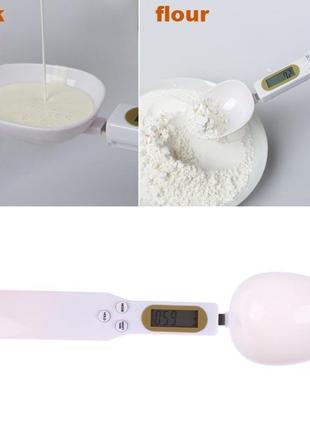 Электронная мерная ложка весы с lcd экраном digital spoon scale spoon scales up to 500g (100)1 фото