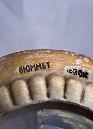 Винтажная солонка/горчичница с ложкой 8юммет серебрение