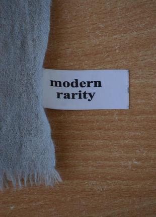 Великий шарф, палантин із вишивкою modern rarity, вовна5 фото
