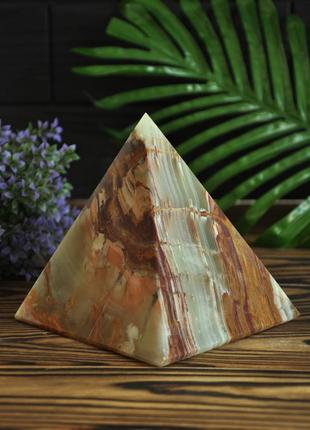Пирамида из натурального камня оникс, 15 см4 фото