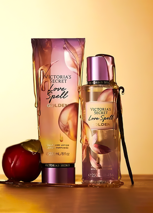 Парфумований набір міст та лосьйон для тіла love spell golden victoria's secret